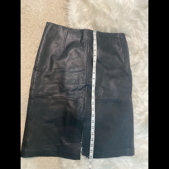 Cache Leather Pencil Skirt size 4 - Picture 7 of 8